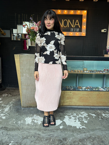 Falda plisada