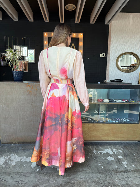 Maxi dress estampado