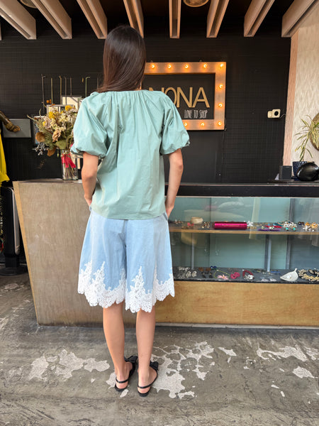 Shorts Encaje