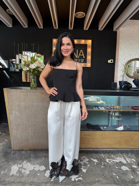 Blusa tirantes negra