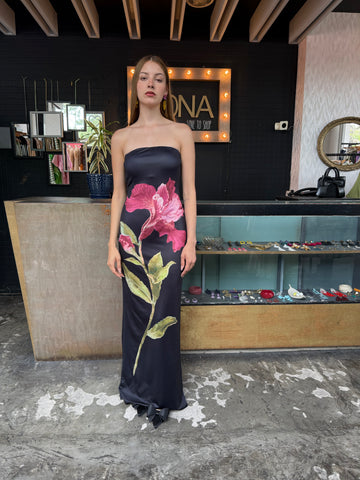 Vestido lápiz flor