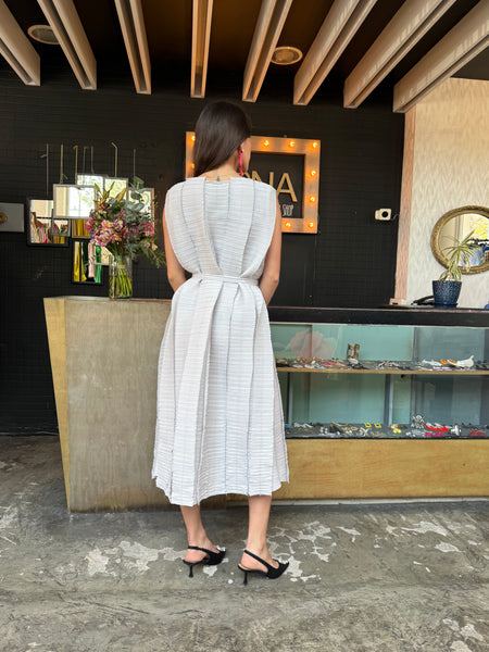 Vestido Midi Light Gray