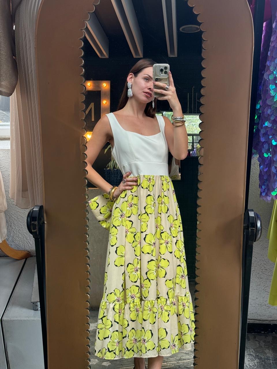 Midi vestido moño