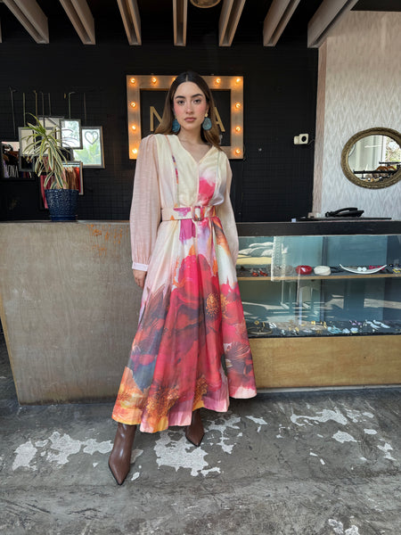 Maxi dress estampado