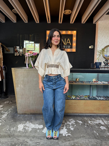 Blusa cinturón