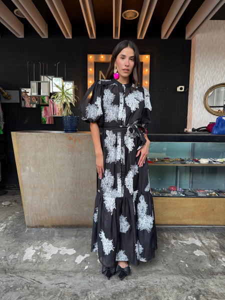 Maxi dress aplicaciones