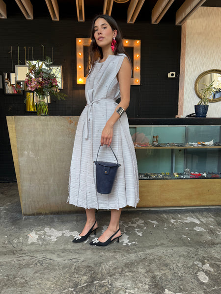 Vestido Midi Light Gray