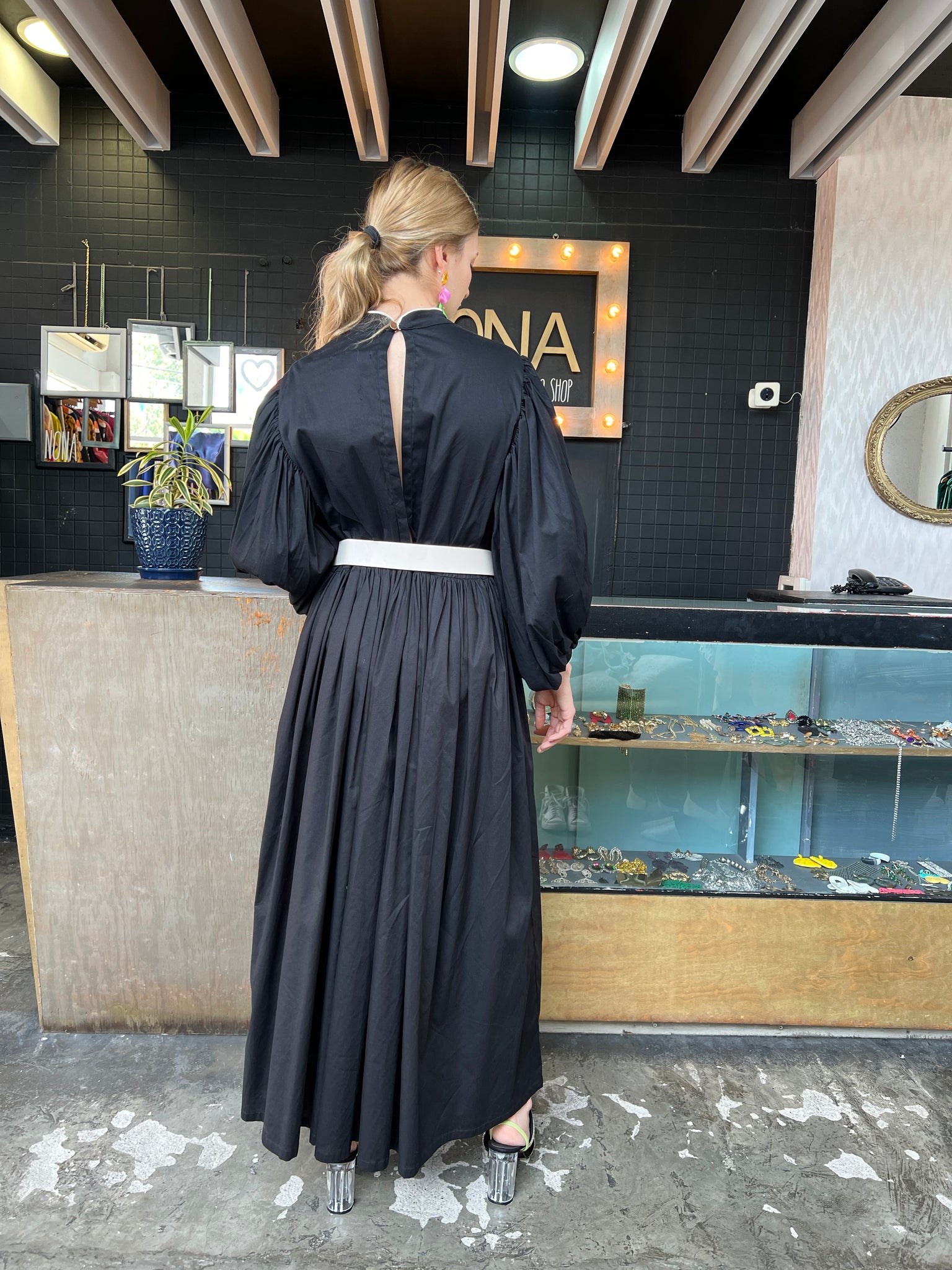 Vestido mangas oversize 1