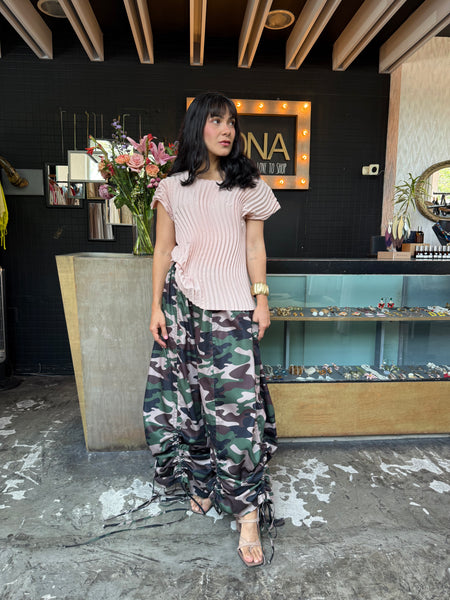 Blusa plisada