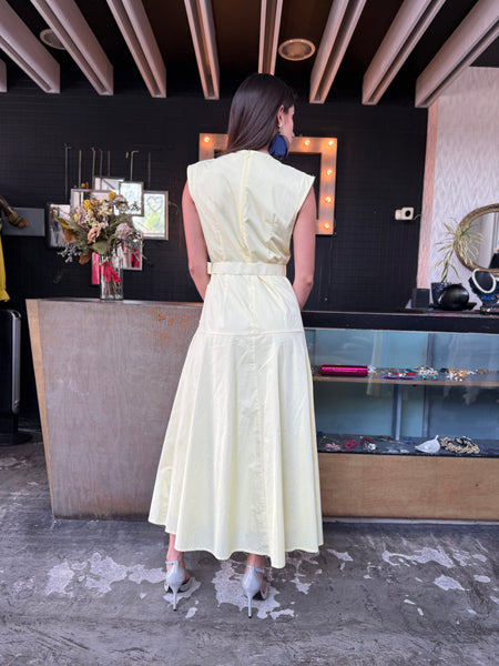 Yellow dress Encaje