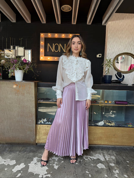 Camisera blanca de Perlas