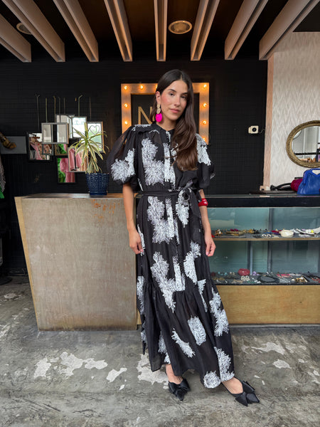 Maxi dress aplicaciones