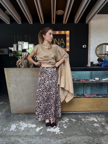 Falda animal print