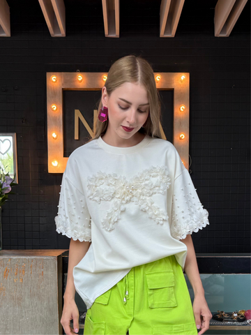 Blusa aplicación perlas 1