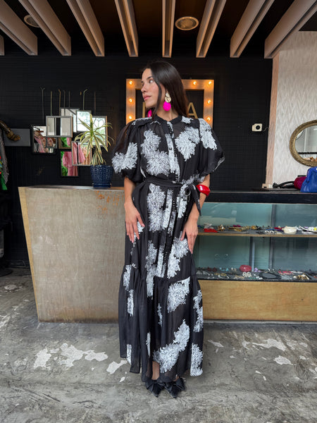 Maxi dress aplicaciones