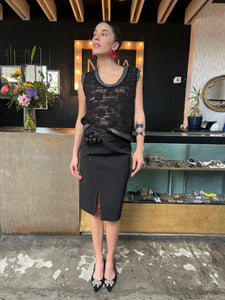 Falda lápiz negra