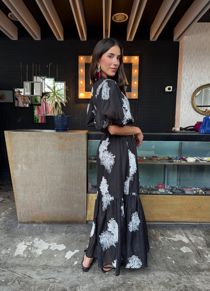 Maxi dress aplicaciones