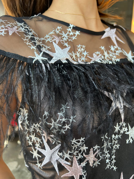 Vestido mesh de estrellas