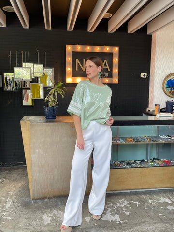 Blusa lentejuela american tshirt