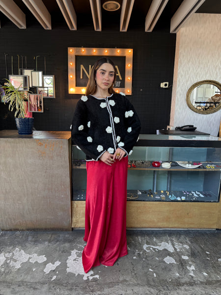 Maxi Falda roja