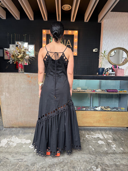 Boho black dress