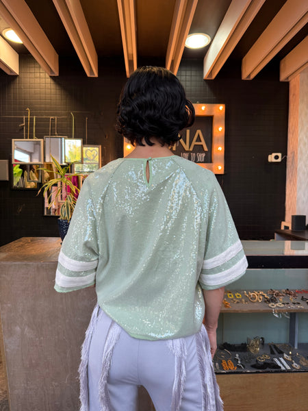 Blusa lentejuela american tshirt