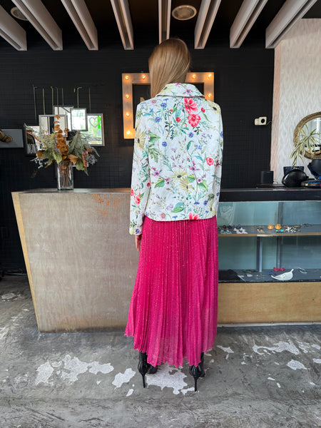 Falda lentejuelas fuchsia