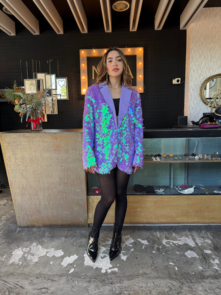 Blazer lentejuelas escamas