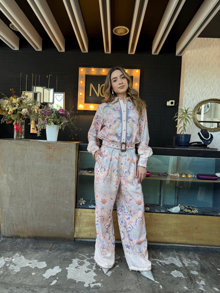 Set estampado Rosa