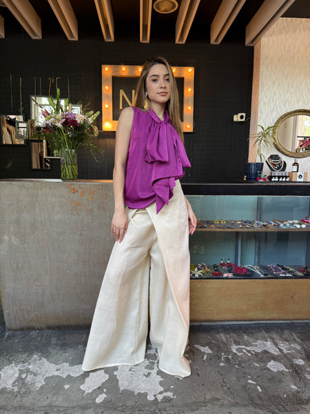 Blusa corbatín/moño