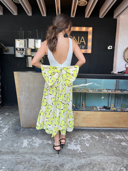 Midi vestido moño