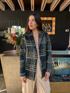 Blazer verde metálico