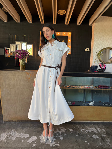 MIDI dress Blanco