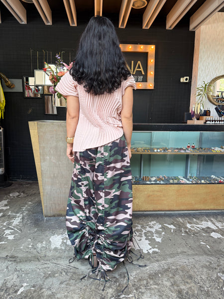 Blusa plisada