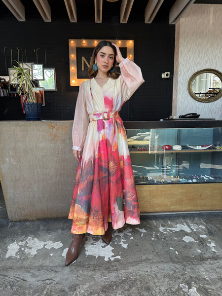 Maxi dress estampado