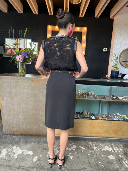 Falda lápiz negra