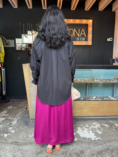 Falda magenta