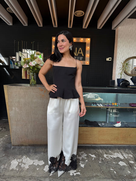 Blusa tirantes negra