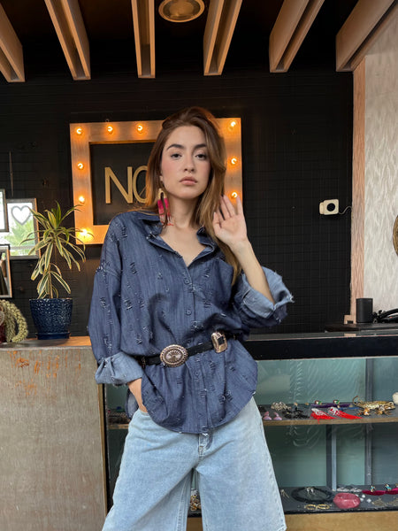 Blusa denim