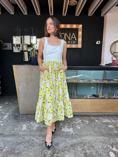 Midi vestido moño