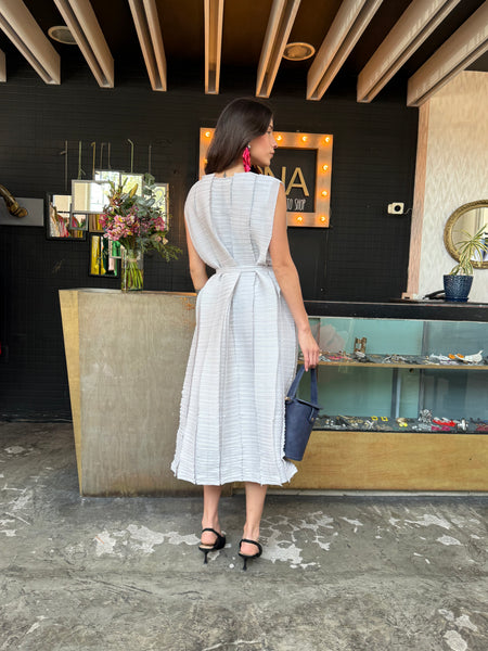 Vestido Midi Light Gray