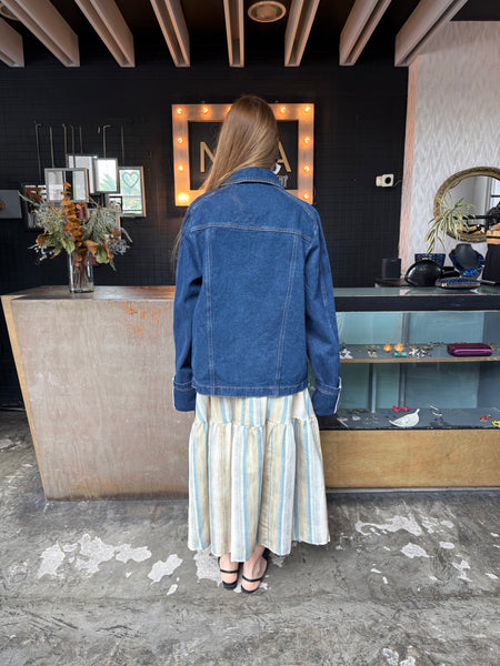 Chamarra denim aros