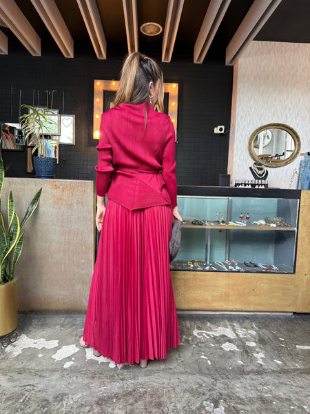 Conjunto plisado