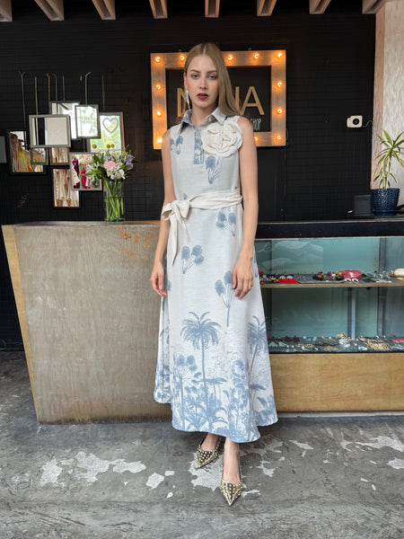 Maxi estampado palmeras