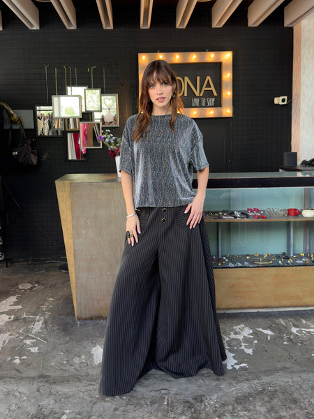 Blusa plata asimétrica