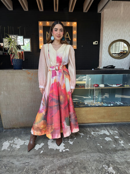 Maxi dress estampado
