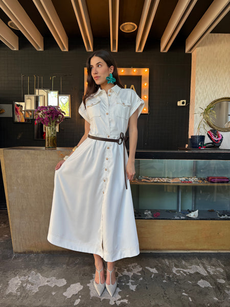 MIDI dress Blanco