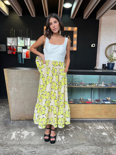 Midi vestido moño