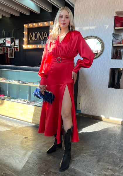 Maxi vestido rojo