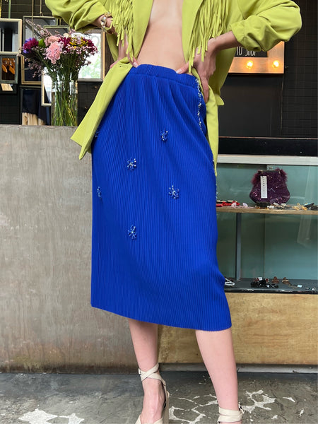 Falda azul